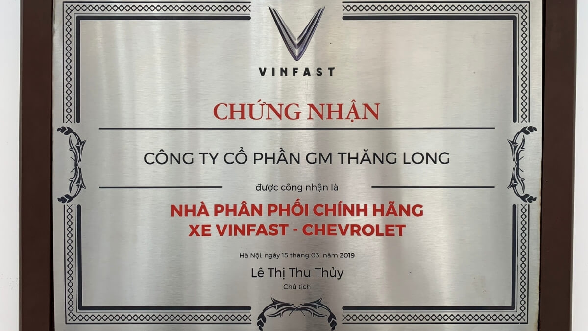 Công Ty Cổ Phần GM Thăng Long 68 Trịnh Văn Bô - Trang Chủ VinFast Việt Nam